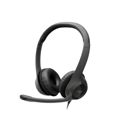 Headset com fio USB Logitech H390 - Preto