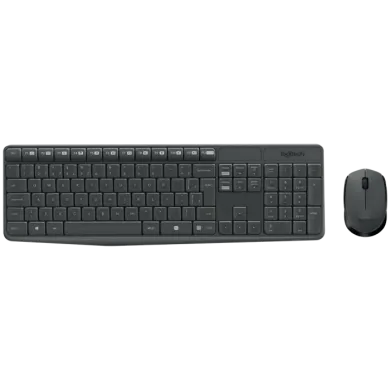 Teclado e Mouse sem fio Logitech MK235 USB ABNT2