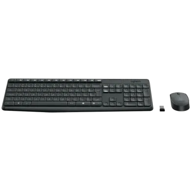 Teclado e Mouse sem fio Logitech MK235 USB ABNT2